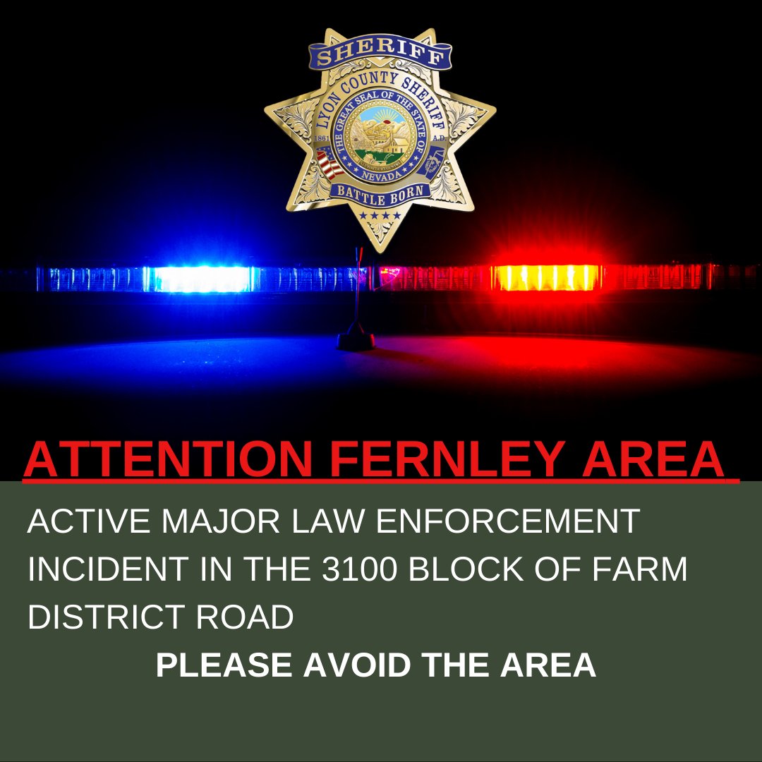 LyonCSO's tweet photo. *****ATTENTION FERNLEY AREA***** https://t.co/ImPhwCAEKZ https://t.co/FqgywiaOhB