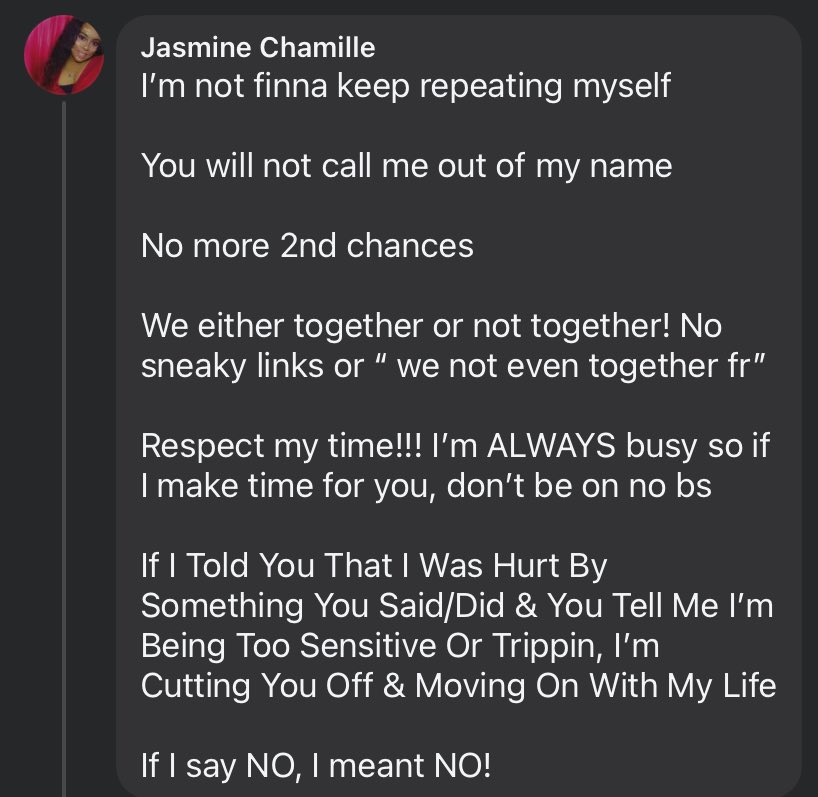 JazzyIsAwesome_'s tweet image. NON NEGOTIABLES IN MY 30S.
#datinginyour30s #relationships #relationshipdealbreakers