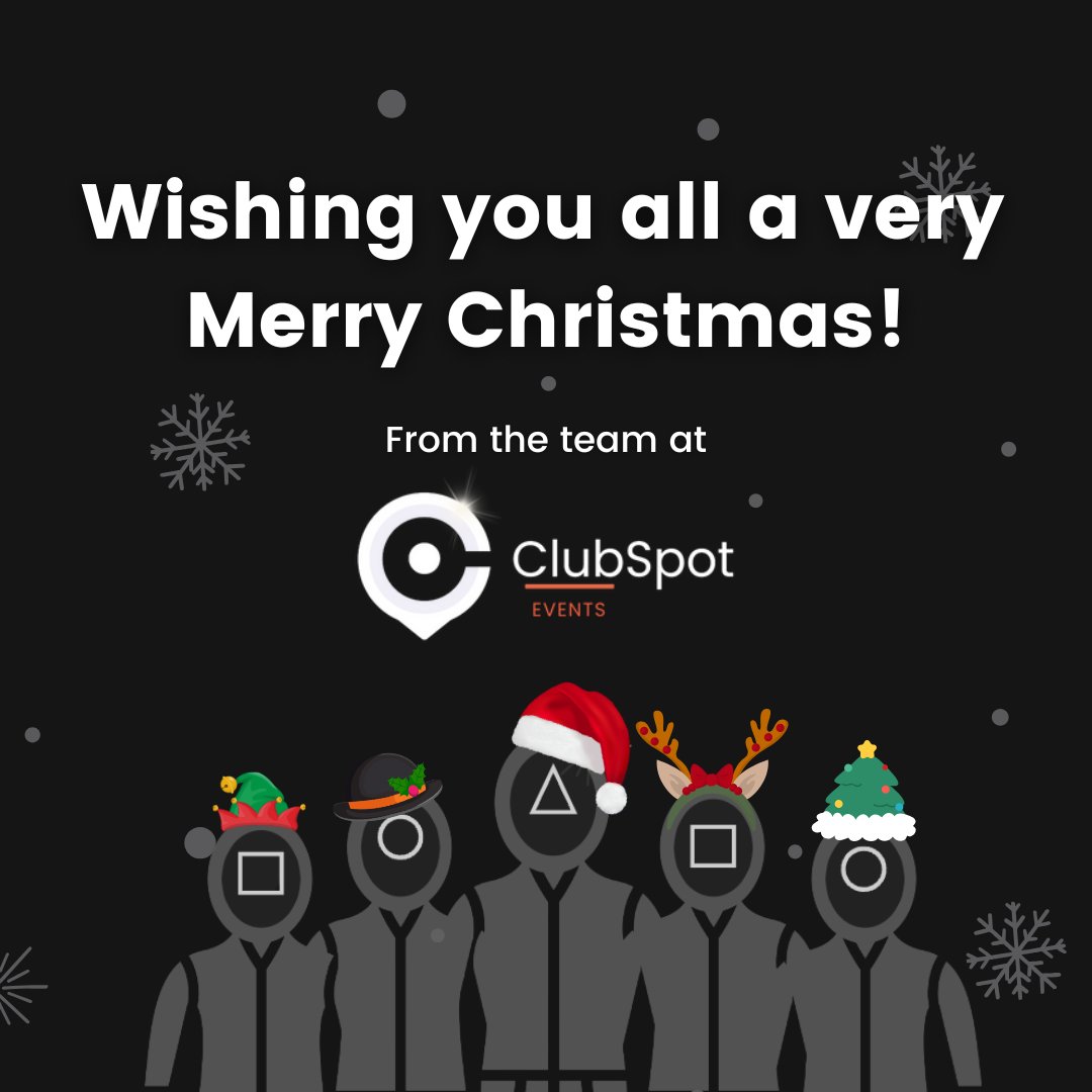 Clubspotevents's tweet image. Wishing you all a very Merry Christmas! π
From the team at ClubSpot Events βοΈ
#christmas #quidgame #clubspotevents