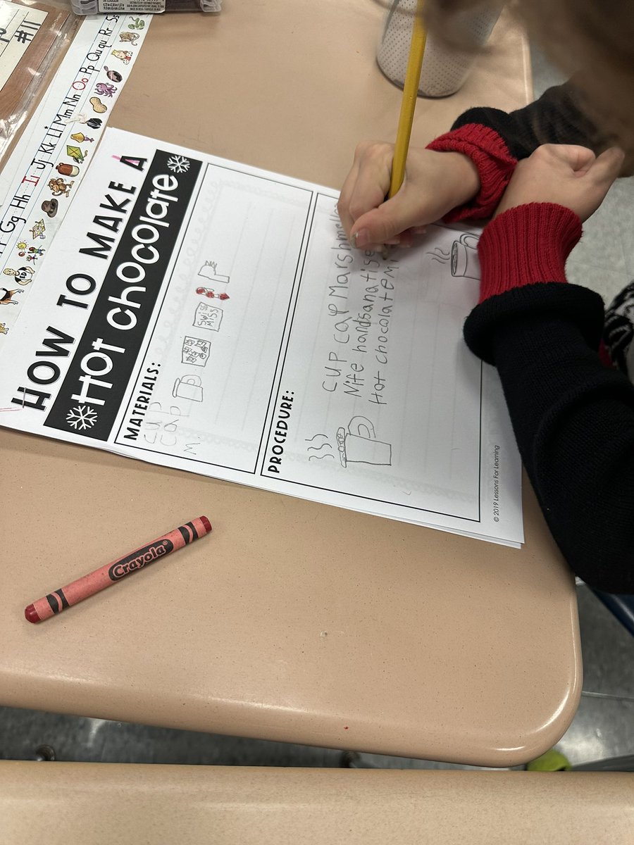 So excited to have the opportunity to learn about How- To Writing with Ms. Hauss. Her students had so much fun learning how to make hot chocolate! <a href="/desmaresschool/">Desmares School</a>