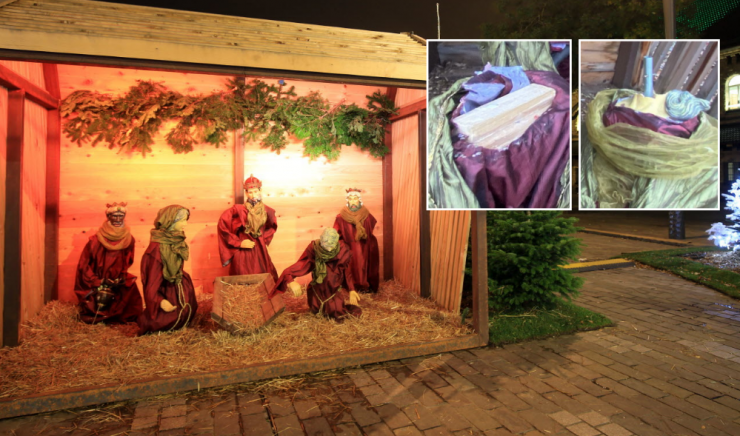 F_Desouche's tweet photo. Gare de Metz (57) : la crèche de Noël vandalisée par deux individus, la Vierge Marie et Joseph décapités
https://t.co/pudYbU11mm https://t.co/mlzyGlu5AR