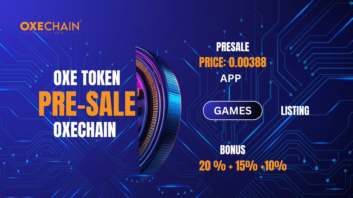 oxechain's tweet photo. 🌟 Connect Your Wallet & Mint Your OXE Tokens! 🌟
Step into the future of earning with OXE! Connect your wallet today and start minting your very own OXE Tokens.
🎁 Don’t wait—join the revolution now!
#OXEToken #OXEChain #CryptoMinting #Web3Earnings https://t.co/VDTX68117b