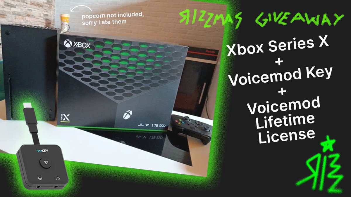 The Rizzistance strikes again to celebrate Rizzmas! ✊✨

Want to win an Xbox Series X?🎮✨

It’s easy! 

Just click the link, follow the steps, and you’re in! 
gleam.io/LzNRy/xbox-1tb…
