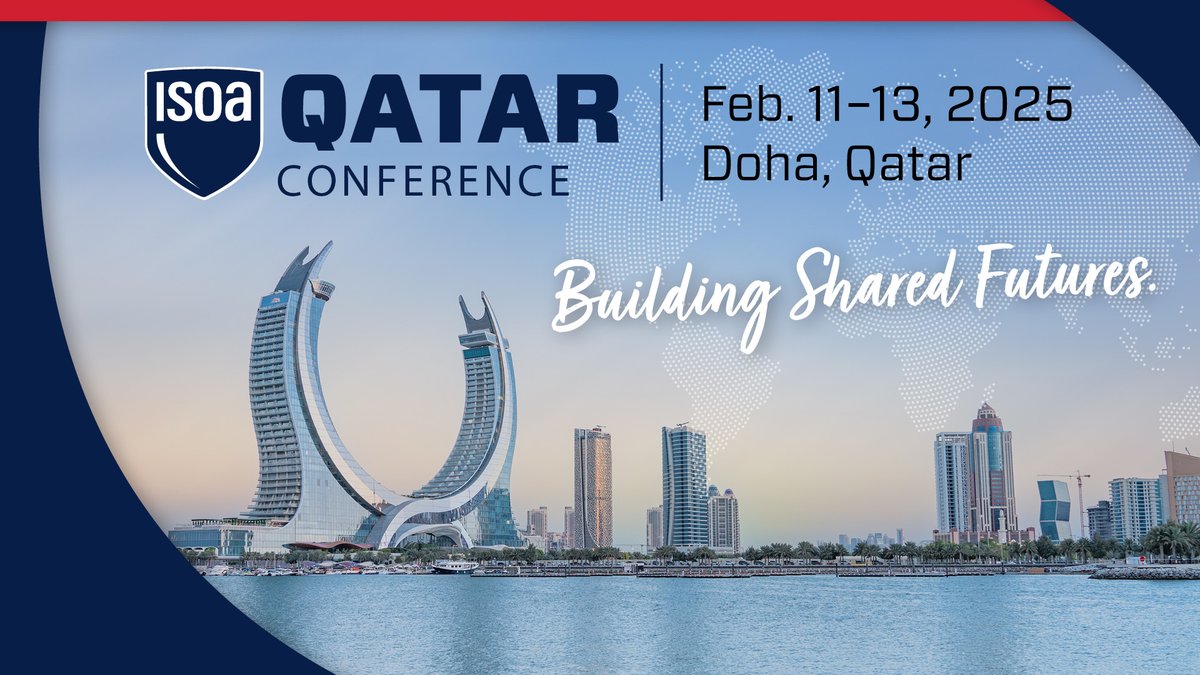 Register today for our upcoming #Qatar Conference on Feb 11-13 in #Doha, focusing on both commercial and U.S. Government contract opportunities. Be a part of this innovative and fast-growing economy! 
Sign up here: events.stability-operations.org/qatar2025/ 
#isoa #stabilityops #ISOAQatar2025