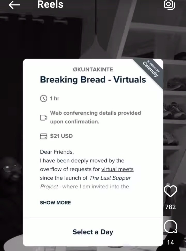 kwabena_KIKI's tweet photo. When your favorite mental health artist announced his 183 days of dinner with strangers before he ends his life, I wondered what the scam was, sell the slots maybe? No. Apparently more than 1k ppl reached out, so now virtual dinner for $21. Mental, but honestly, fair play. https://t.co/ma259x8NV2