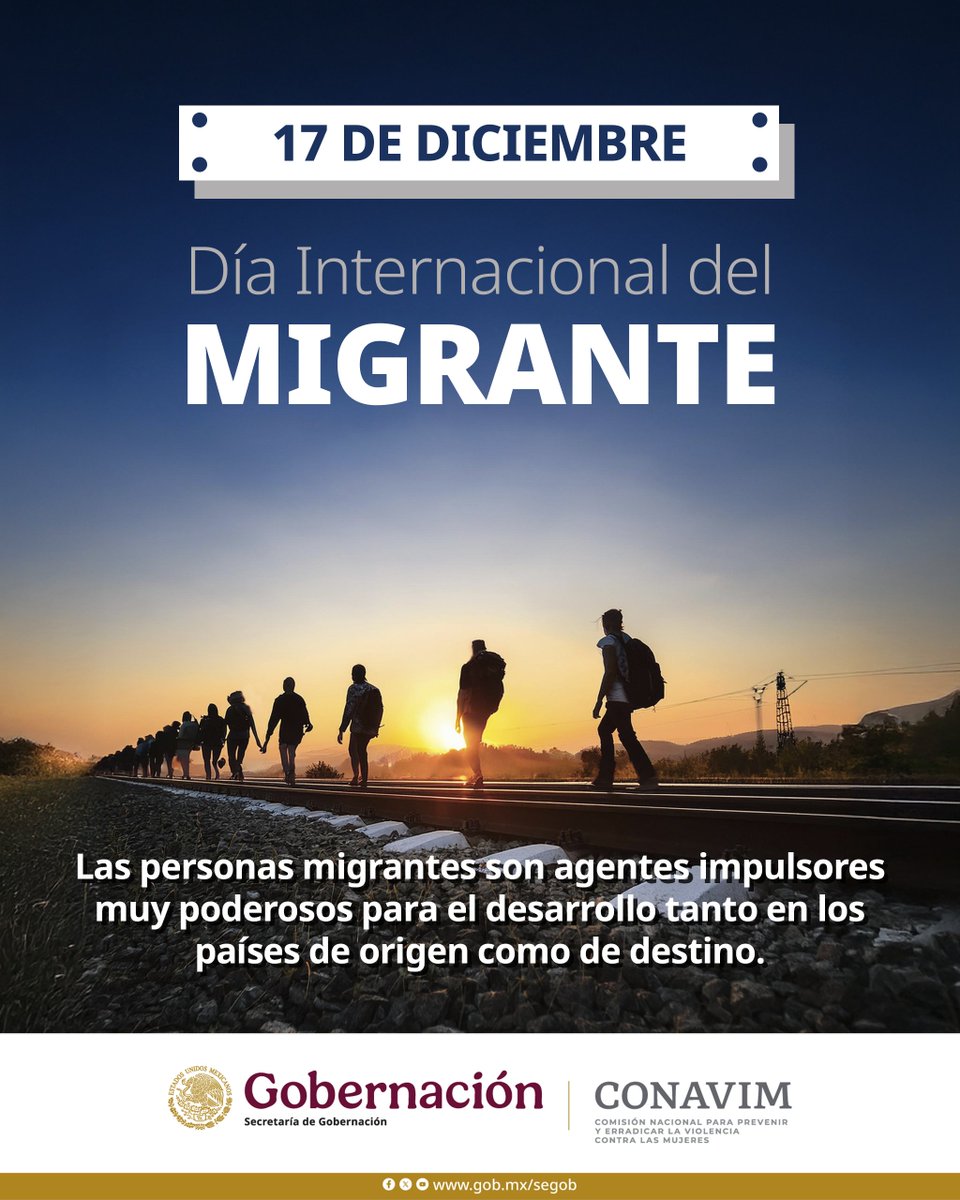 El #DíaInternacionalDelMigrante se promulgó con el fin de sensibilizar sobre el respeto y la protección de los derechos humanos de esta población, destacar sus contribuciones, y fomentar la cooperación internacional para abordar el fenómeno migratorio.