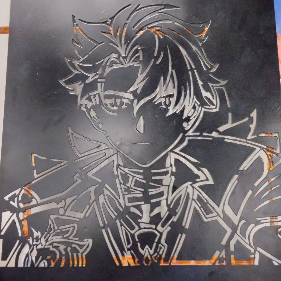 raiger_27's tweet photo. #Wriothesley #LED #LEDLights #acero #cortelaser #lasercutting #AnimeArt #GenshinImpact #genshinimpactart #animeboy #原神 #Genshin #莱欧斯利 https://t.co/ycZ4KTV4eR