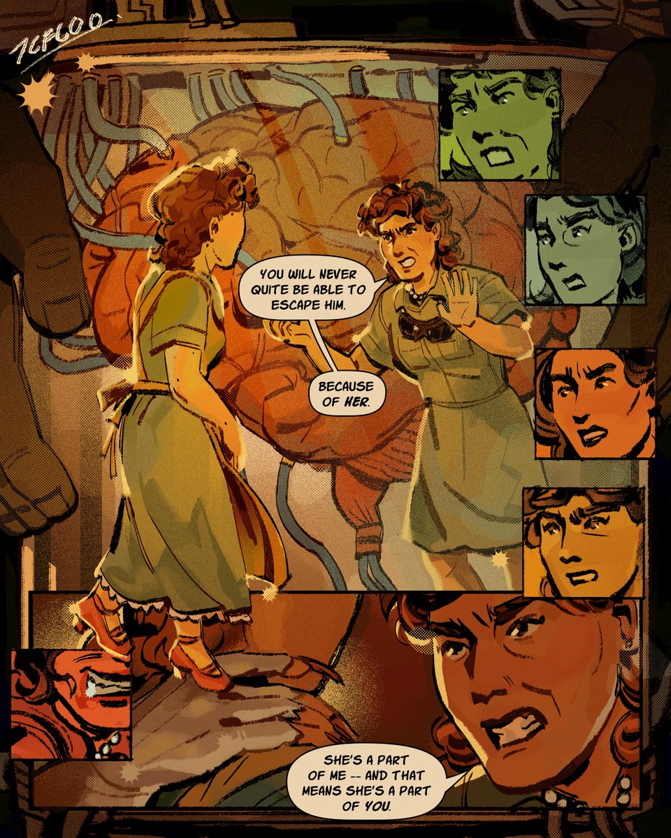 And she is always watching, and she is always waiting. and I can see it in your eyes, that you haven't faced her yet.

You don't wanna know what's gonna become of you when you do.

[The Peachyville Horror Ep. 12: Trout of the Past]
#dndadsfanart #dungeonsanddaddies