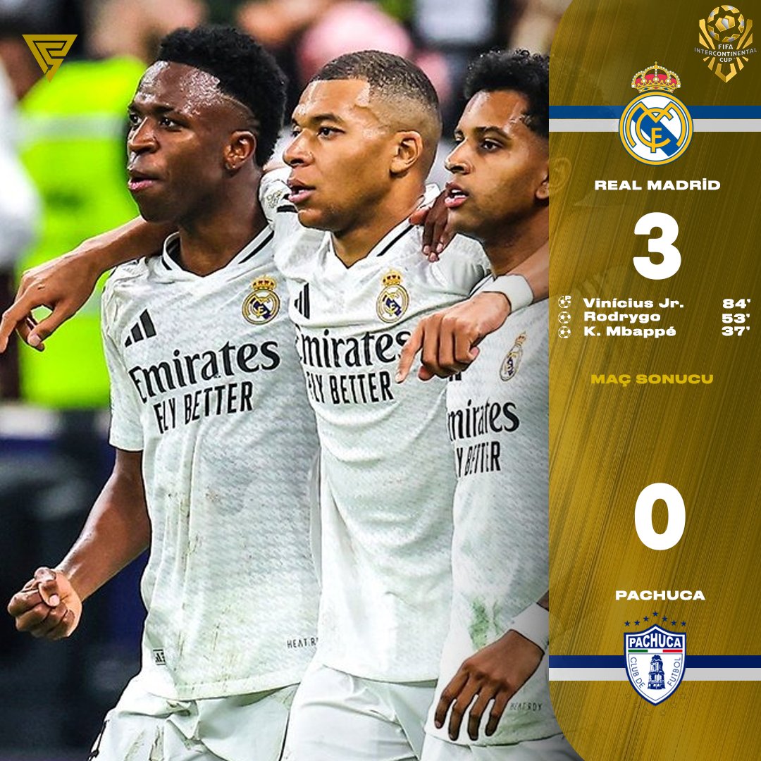 pwettyspor's tweet photo. 2024 FIFA Kıtalararası Kupası Real Madrid'in!
#realmadrid #losgalacticos #ardagüler https://t.co/ltjaIElPoU
