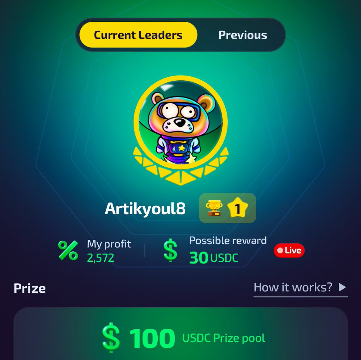 iamartikyoul8's tweet image. 👀 I’m currently #1 on @CosmoBear_io #Holdmybear  #coreum #buildoncoreum