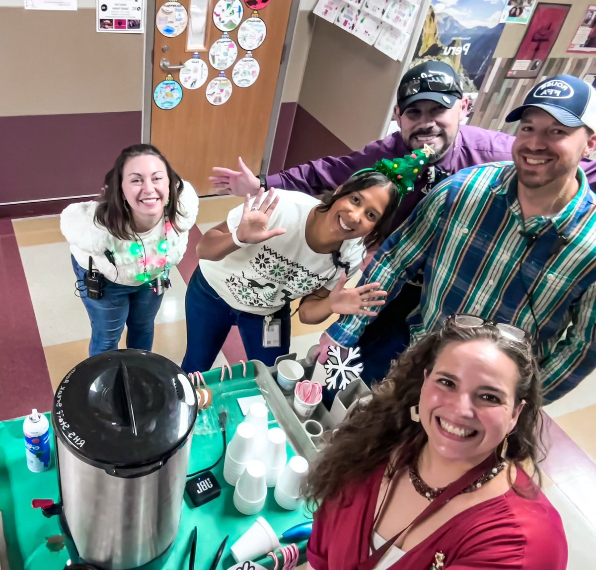 One of my favorite traditions is taking the hot chocolate cart around to our amazing staff every holiday season. It’s the little things that make a big difference.