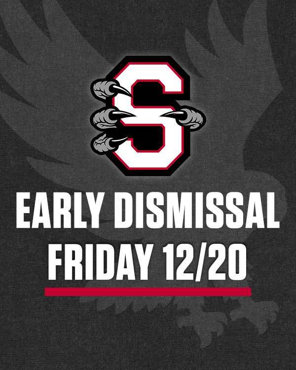 Just a reminder! Make sure that you remember that we are having an early dismissal on Friday. Make sure to plan accordingly.