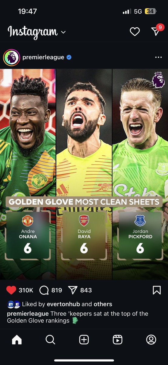 The fact Pickford is always up in the golden glove rankings despite being the keeper for one of the worst sides in the league just makes me wonder how anyone actually doesn’t rate him as one of the best