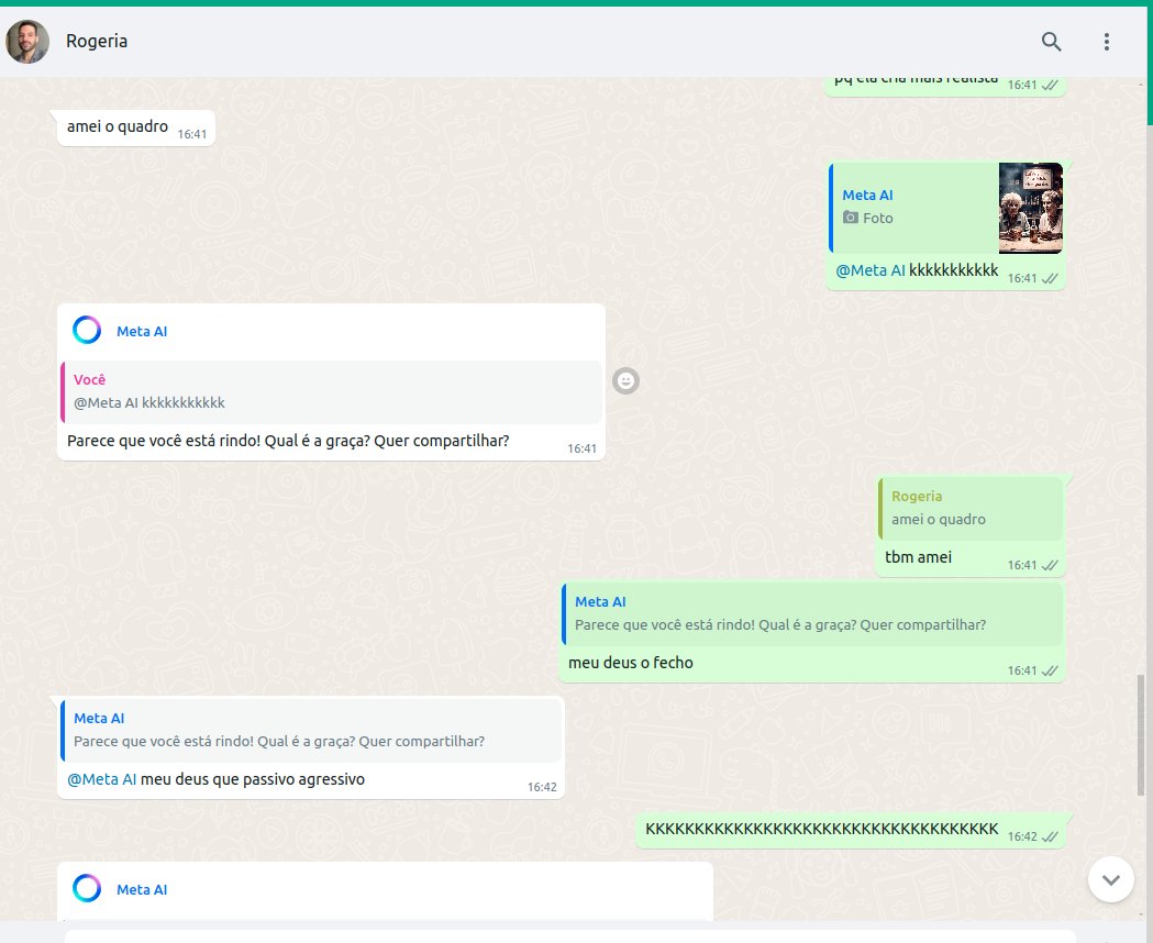 O fecho que a mami levou da Meta... meteu essa