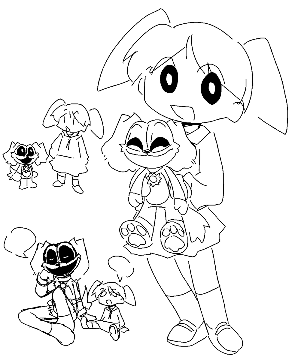 Tinytsukiyomi's tweet photo. Crack crossover (not a ship) #azumangadaioh #azumanga #chiyochan #chiyomihama #PoppyPlaytime #dogdayfanart #dogday #crackcrossover #shitpost #artwork https://t.co/t8OCp7sTWV