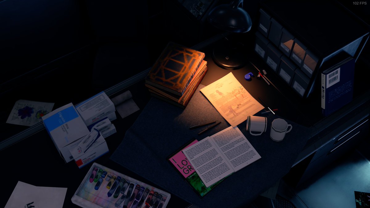 Saint_Pingu's tweet photo. In other news...

Here is Clouds clear materia with a single yellow Lily inside with Meteor looming.

and what looks to be Cloud following Aerith in the forest on the desk.

Oh and i still think Aerith transfers memories to Cloud when she touches his face in the FC! https://t.co/Be1Dq8BKvL