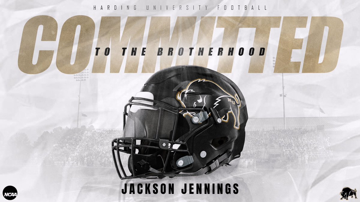 Jackson Jennings (@jacksonj2025) on Twitter photo After lots of time praying and discussing I have decided to commit to Harding University to continue my athletic and academic career! Thank you to <a href="/ChadColec/">Coach Cole</a> <a href="/BLagrone/">Brad Lagrone</a> <a href="/RHS_FBRecruits/">Reedy HS FB Recruiting</a> <a href="/ltribb3/">Luke Tribble</a> <a href="/wesbearcat/">Wes Jennings</a> After lots of time praying and discussing I have decided to commit to Harding University to continue my athletic and academic career! Thank you to <a href="/ChadColec/">Coach Cole</a> <a href="/BLagrone/">Brad Lagrone</a> <a href="/RHS_FBRecruits/">Reedy HS FB Recruiting</a> <a href="/ltribb3/">Luke Tribble</a> <a href="/wesbearcat/">Wes Jennings</a>