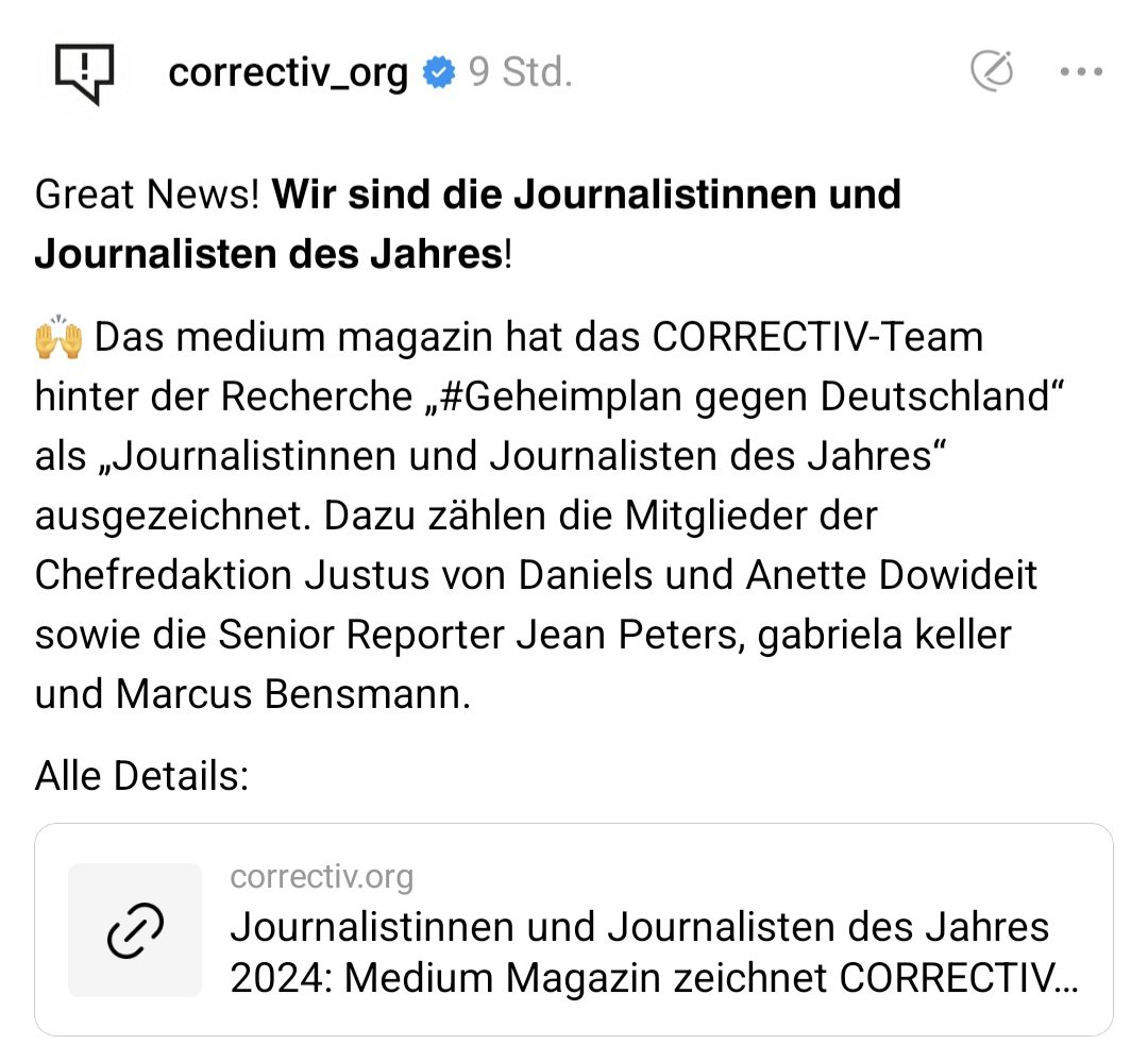 juliaruhs's tweet image. Ich werd nicht mehr. Das kann nur eine Parallelwelt sein. Fürs Hinbiegen einer Story so abräumen. #correctiv