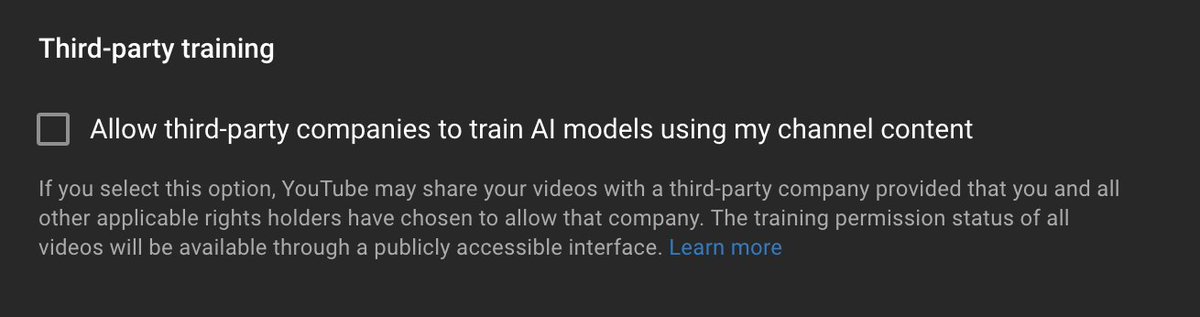 KazRowe's tweet image. Hey people who post literally anything on Youtube, go into your settings and make sure this fuckin thing is deselected