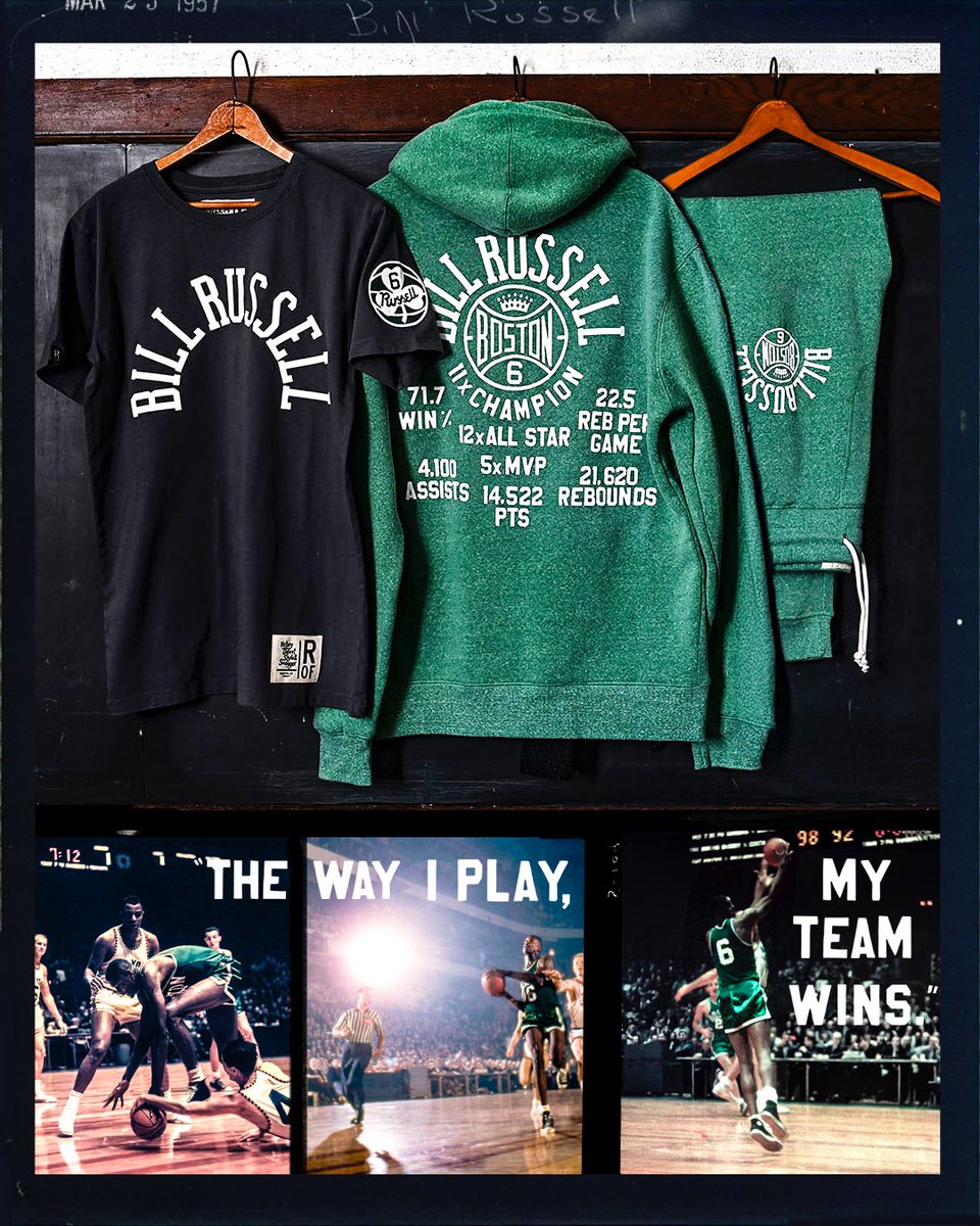 RealBillRussell's tweet image. “If you can take something to levels that very few people can reach, then what you’re doing is art.”
The Bill Russell x @rootsoffight collection celebrates a true GOAT. Shop now: rootsof.co/billrussell