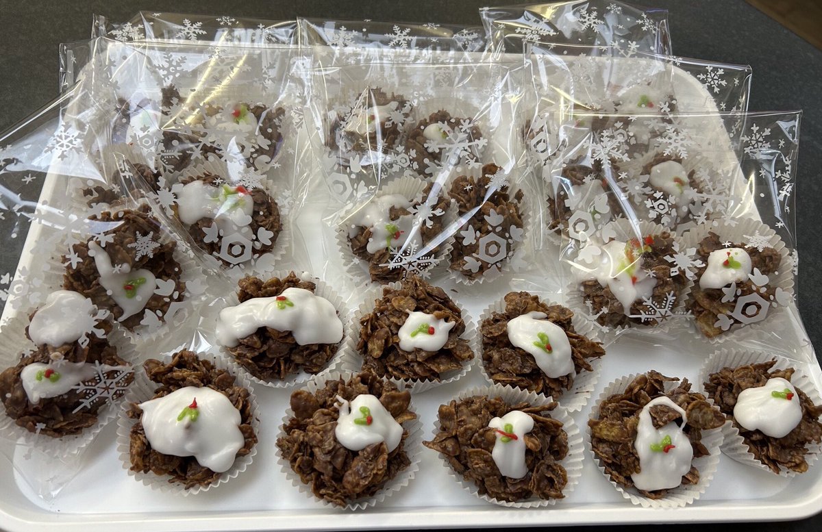 In Home Economics, pupils have not only been learning new skills &amp; practicing routines but also cooking up a storm for the festive season. The BGE classes made gingerbread biscuits for our Winter Show &amp; senior classes made other tasty treats! Thank you for all your support! 😀👏
