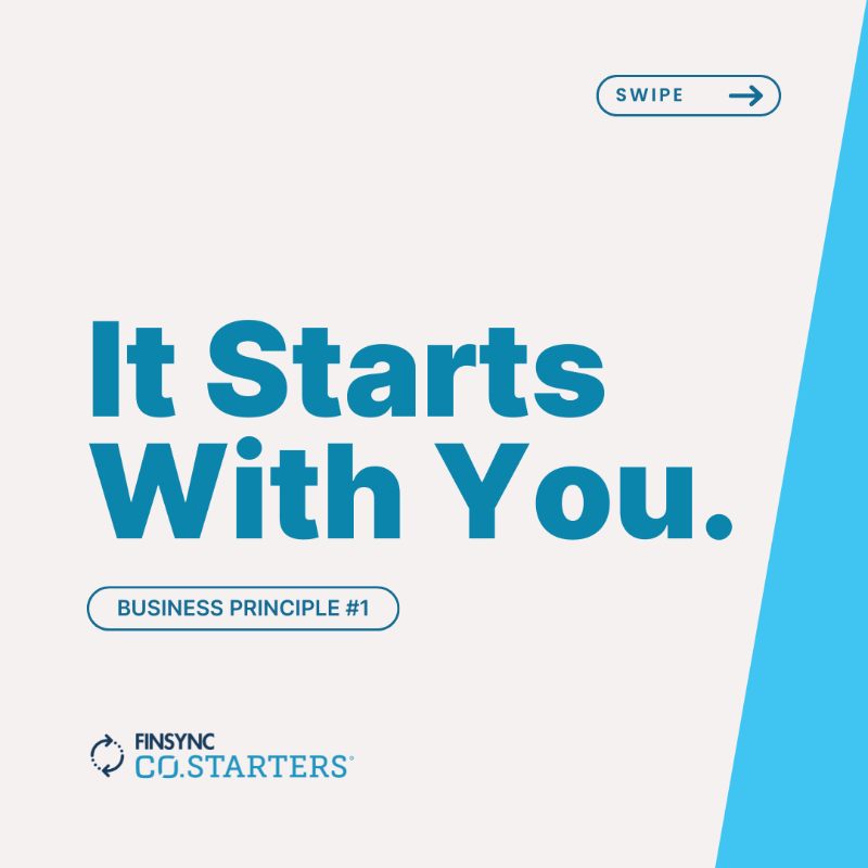 finsync's tweet photo. Starting a business is more than just having a great idea—it’s about understanding you, the entrepreneur behind it 🌱

The first principle of being an entrepreneur focuses on why your motivations, vision, and support system are essential to setting a strong foundation.
