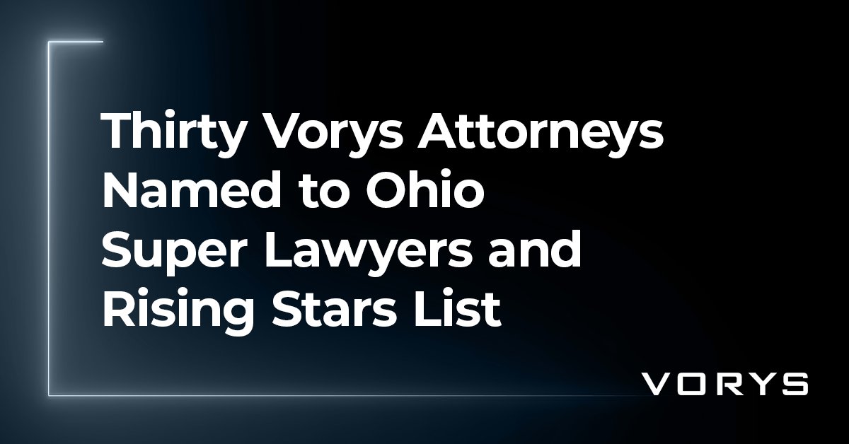 Congratulations to the firm's Ohio-based attorneys who were selected for the latest edition of Ohio Super Lawyers and Rising Stars!  See the list here: ow.ly/oLCw50UtuTC