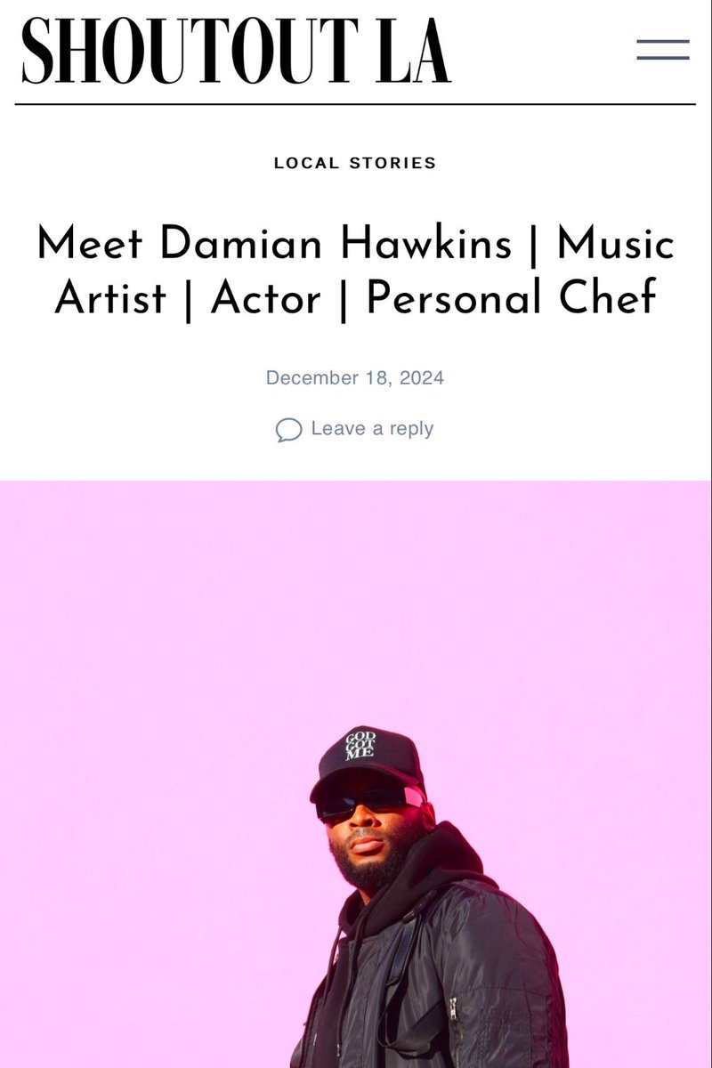 shoutoutla.com/meet-damian-ha… I am truly honored and humbled to be featured as Shout Out LA’s December 2024 Magazine Spread recipient. This recognition means so much to me, especially as someone who has always been passionate about creating, connecting, and contributing to my community