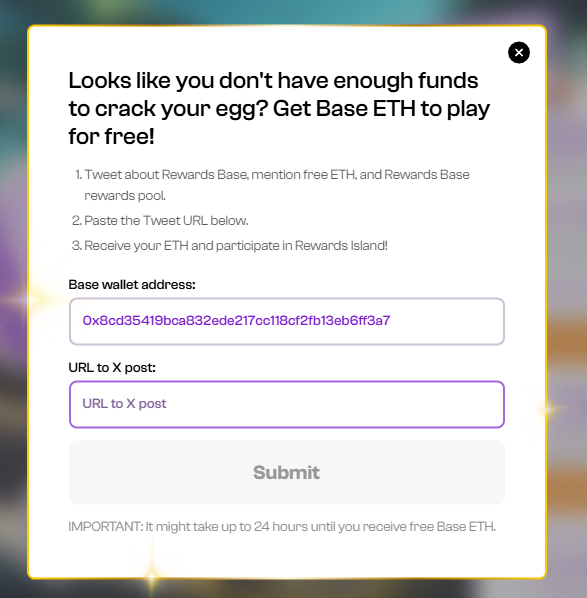 DicasdoYuri's tweet photo. I want to receive Rewards Base, I need free ETH and Rewards Base rewards pool in this wallet I want to receive LINGO ISLAND airdrops
WALLET : 0x8cd35419bca832ede217cc118cf2fb13eb6ff3a7
#ETH #lingo #lingoislands #Base #ethfree https://t.co/li5vX7ALBV