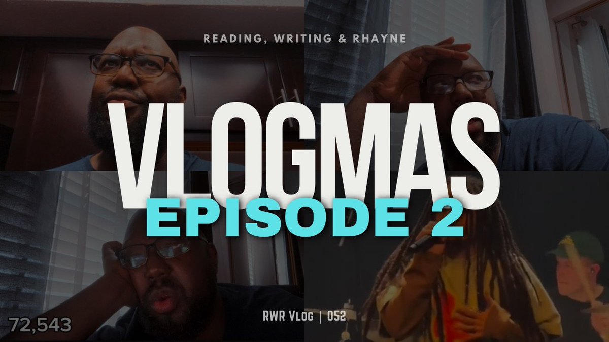 carefreeblerd's tweet image. Sinus Pressure &amp;amp; ACT III | #Vlogmas Day 18 🎥🎅🏿

Feeling under the weather will not stop me from getting this project done. It may slow me down but it won't stop me. 

Press Play: [ youtu.be/gj6HNc0FNK8?si… ]

#ProjectLAO | #RWRpod ’