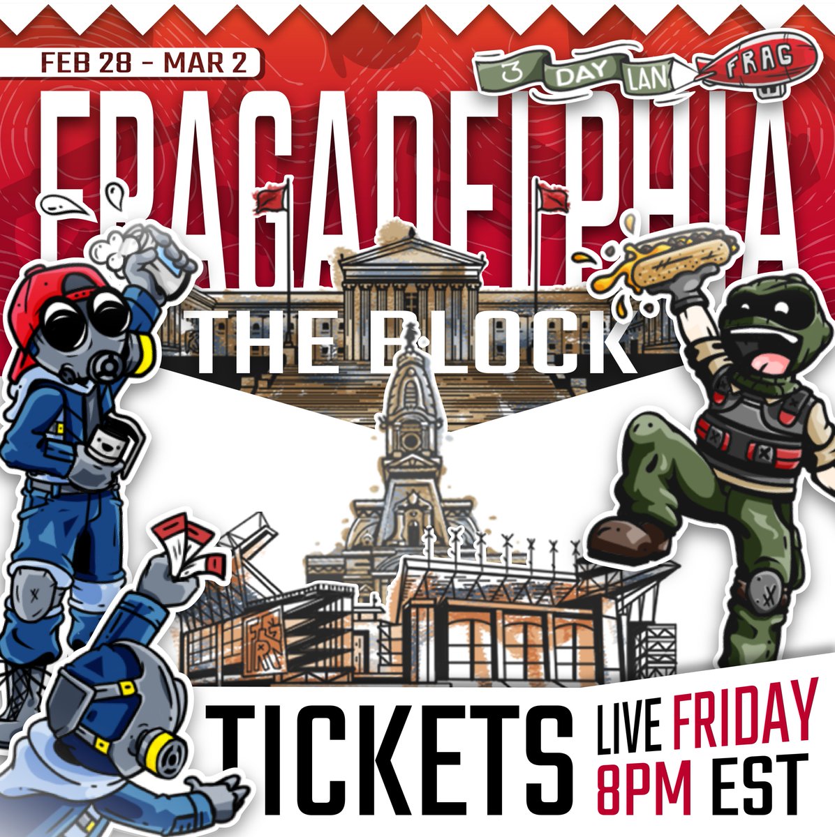 We're BACK!

Tickets for Frag x Block - 8PM EST Friday :)

DONT WAIT THIS TIME!