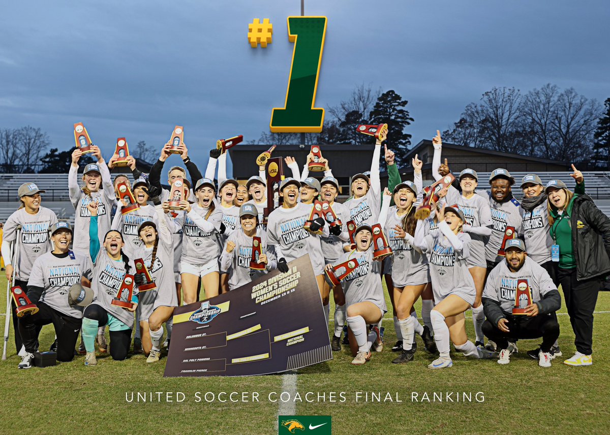 Cal Poly Pomona Broncos (@cppbroncos) on Twitter photo For the first time in program history, <a href="/cppwsoccer/">Cal Poly Pomona Women's Soccer</a> is ranked No. 1 in the nation!
#WeAreCPP For the first time in program history, <a href="/cppwsoccer/">Cal Poly Pomona Women's Soccer</a> is ranked No. 1 in the nation!
#WeAreCPP