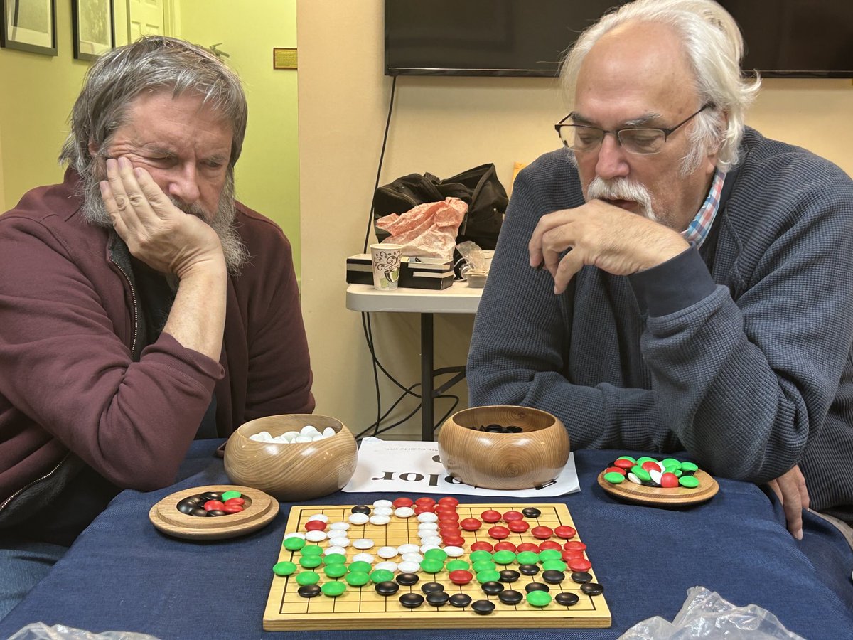 Portrait of the AGA president and treasurer, possibly flummoxed