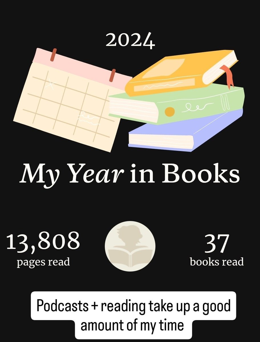 XSinclair's tweet image. Goal for 2025 is 48 books.