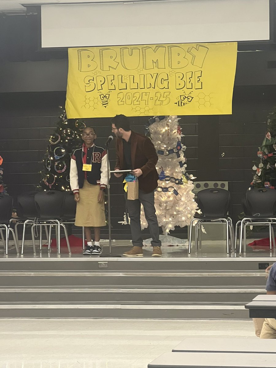 We have a spelling bee 🐝 winner!