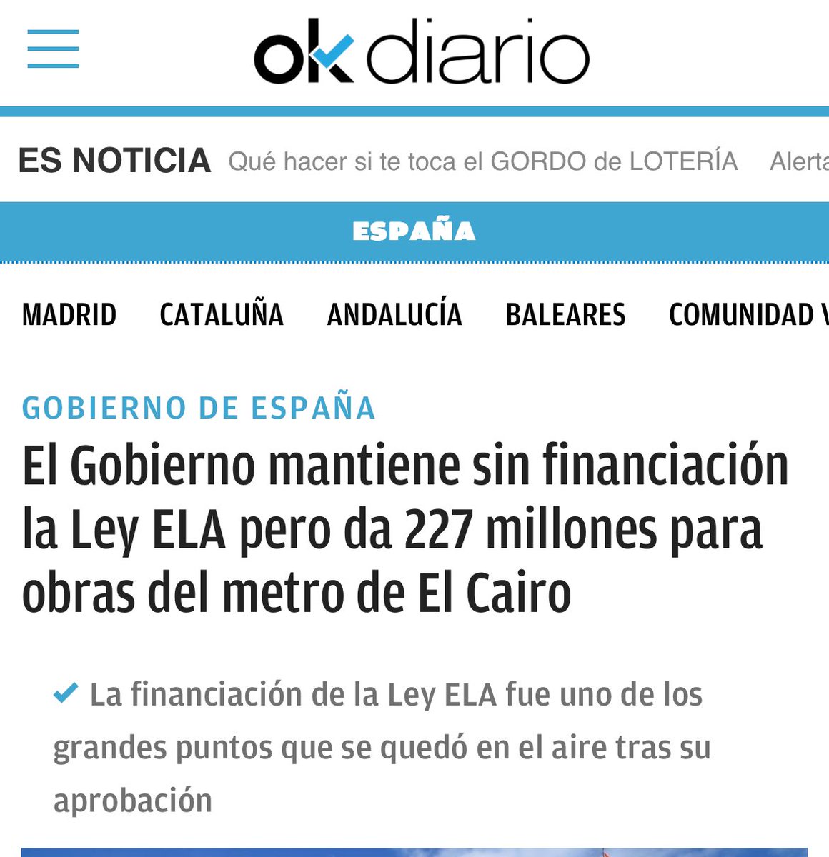¿Qué español, ha votado para que sus impuestos vayan a pagar 227 millones de € para el metro de El Cairo, en Egipto? 🤷‍♂️

¿Quién es el que ha autorizado eso, y no ha cambiado el destino urgente de ese dinero a los damnificados de la DANA de Valencia; y no está ya en la cárcel?
