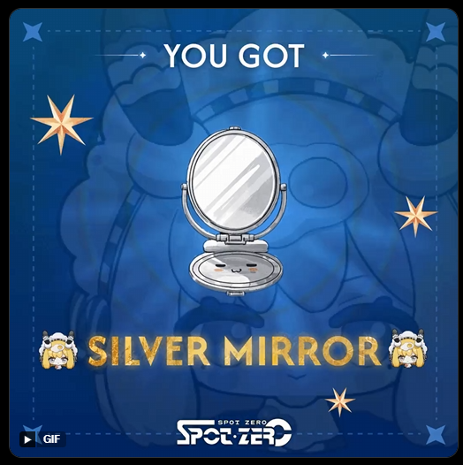 crydotmas's tweet photo. @SpotZero_Game silver mirror 🤔 https://t.co/ld2ImOTHFN