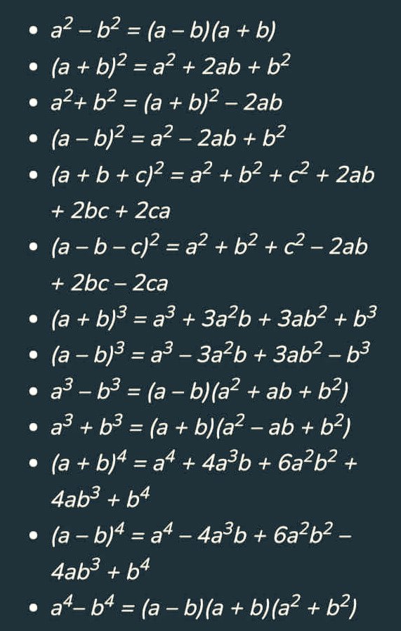 yes_sir____'s tweet image. #Algebra #formulas #Mathematics #maths 🌹