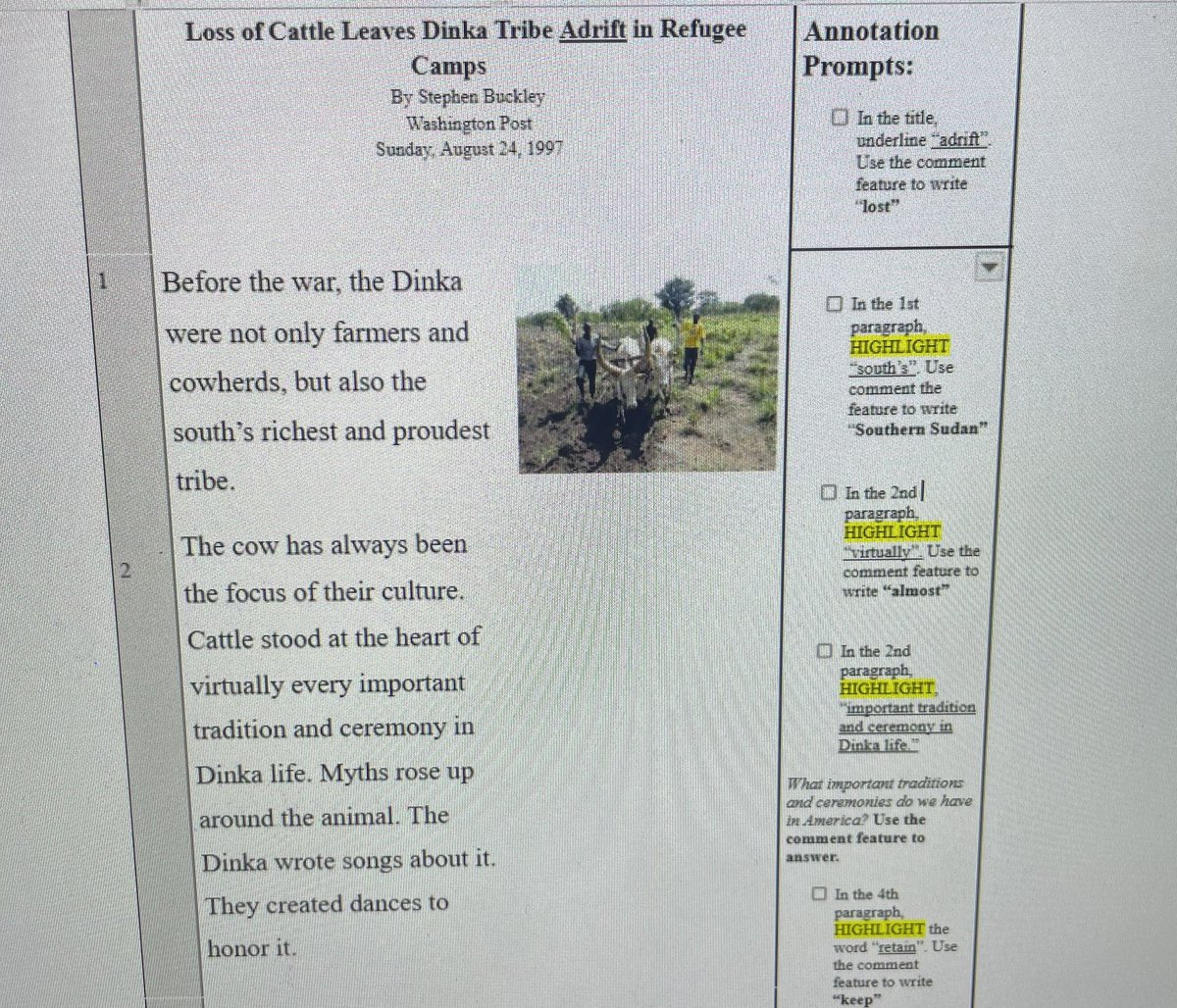 Think_Better365's tweet photo. Supporting special education students with  annotation prompts. https://t.co/IhlkqH6dCB