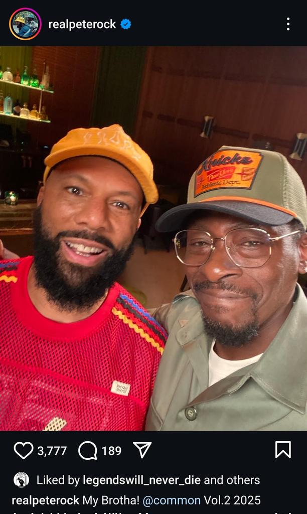 Pete Rock confirms that him and Common will drop Auditorium Vol 2 next year 👀