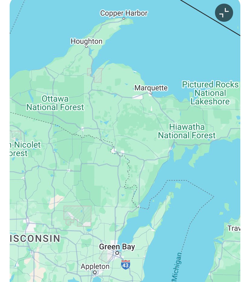 Michigan Tech, home of <a href="/mtumbb/">Michigan Tech MBB</a> , is in Houghton, MI in the Upper Peninsula. They avg 216 inches of snow each year. They have a ski hill. The people are friendly. Today, it’s the most famous university in the sports world. (also pictured is Green Bay, WI)