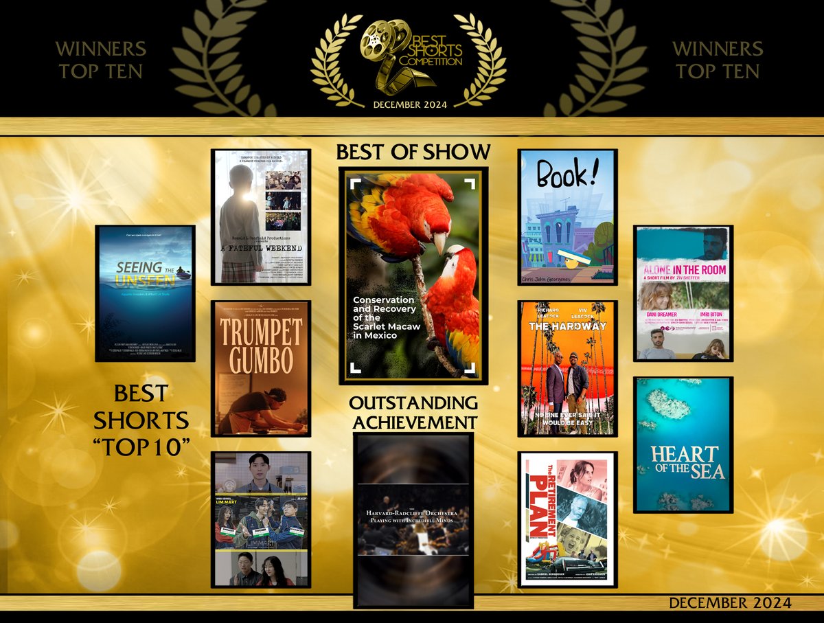 Congrats to the winners at all award levels.  This season delivered remarkable international talent from seasoned industry veterans to promising new filmmakers and bright students.  The judges wish their hardiest congratulations to all!  See them all here:
BestShorts.net