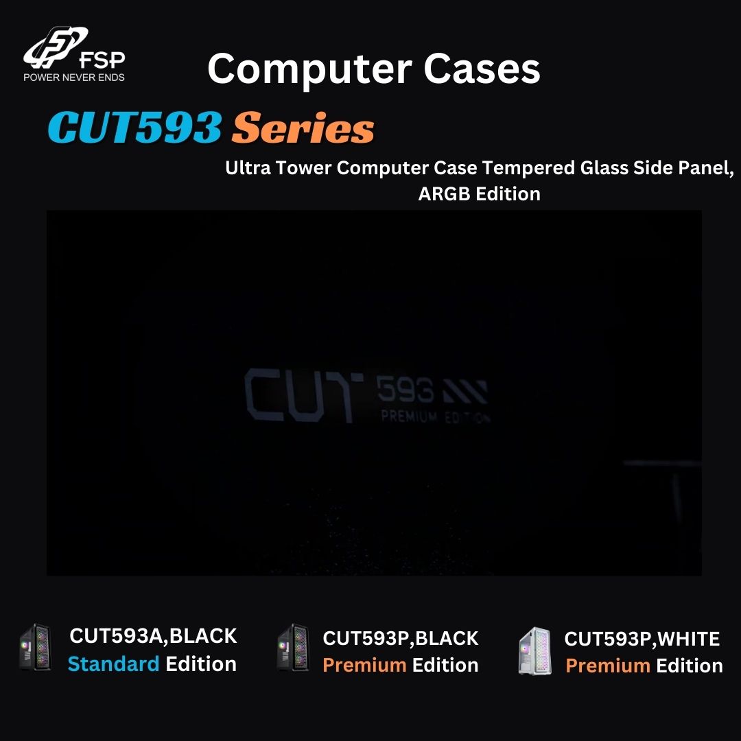 FSPGROUPUSA's tweet image. Introducing the flagship ATX Ultra Tower PC case - #CUT593P.
📷 Innovative cable management
📷 Interchangeable front panel
📷 Dual tempered glass side panel
📷 Rounded corners design
Shop Amazon now: amzn.to/3BEsQBV
#CUT593
#PCCases
#pcbuilding
#whitepccase