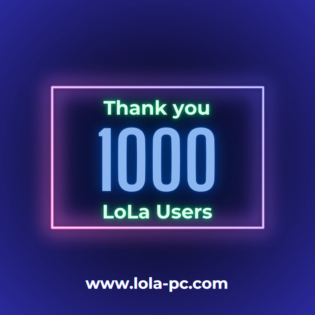 LoLaPCapp's tweet photo. ๐ Weโve Hit 1000 Users! ๐
A huge THANK YOU to our amazing community! ๐Lola PC is growing, and itโs all because of your support, creativity, and passion for innovation.
Hereโs to the first 1000โand many more to come! ๐ปโจ
#LolaPC #1000Users #Milestone #TechLovers #Innovation https://t.co/9d3EWyJeBo