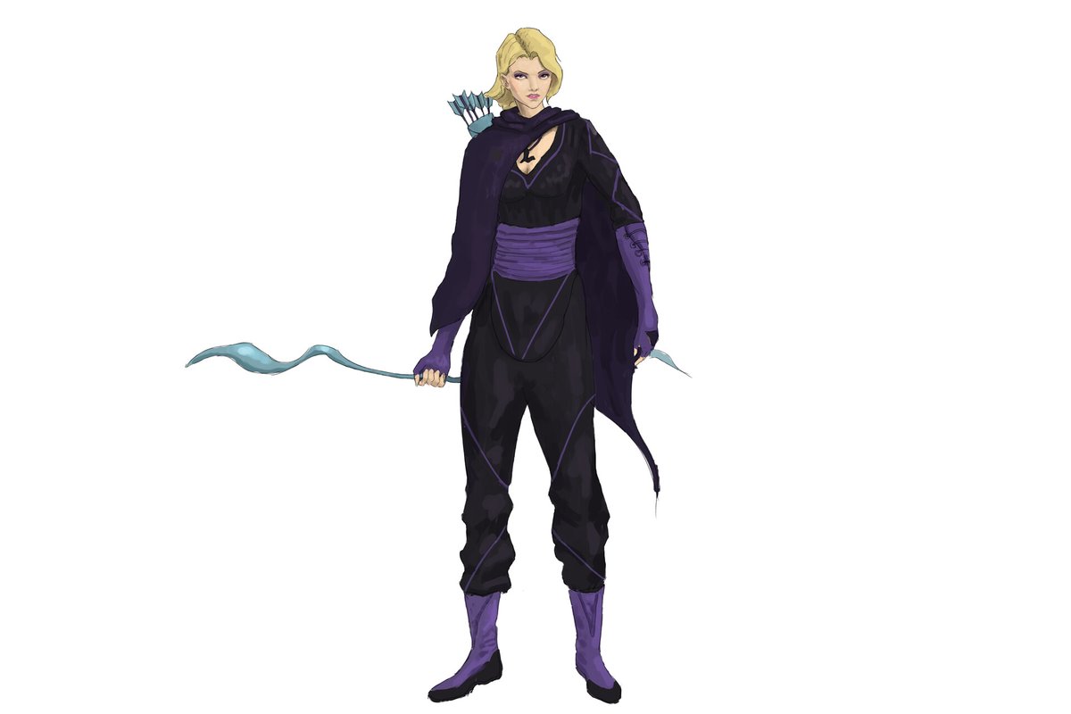 A rival archer character part of a series I'm developing as a personal project in the background. We'll see where it leads in the future.