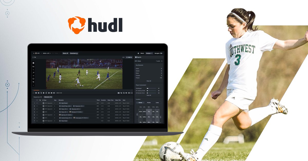 HudlSoccer's tweet photo. Join us at the 2025 United Soccer Coaches Convention to see our new player-focused analysis solution: Assist+.

Athletes will get every moment delivered to their library for fast review and simple highlights.

Stop by booth 1011 in Chicago to learn more: https://t.co/DkGSywselx https://t.co/mBNQefwhEO