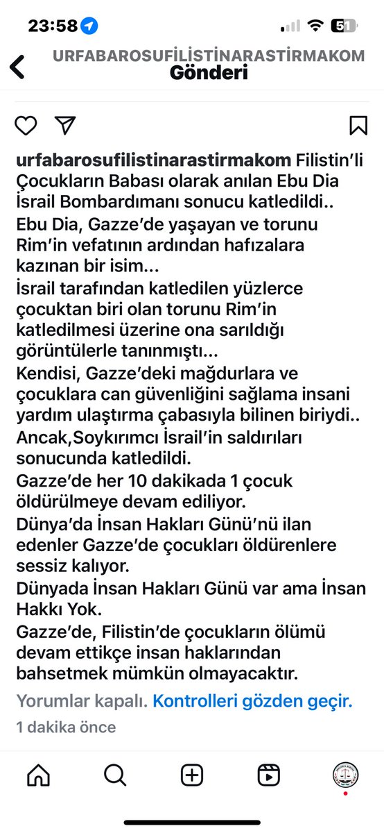Filistin'li Çocukların Babası olarak anılan Ebu Dia İsrail Bombardımanı sonucu katledildi..