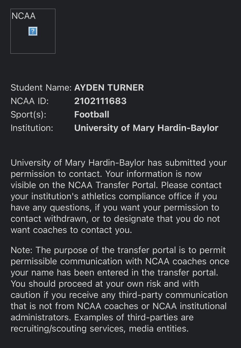 Officially in the transfer portal with 2 years of eligibility left.