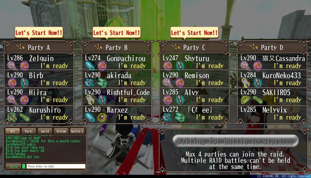 shyturu's tweet photo. Last Sunday Friendzone Guild Raid we have Ally Guild Shrine help us beat Roaring Thruma and Mighty Chimera :3
#トーラムオンライン #トーラム #ToramOnline #Toram #bemmo #Friendzone #FriendzoneGuild #Guild #ToramGuildRaid #GuildRaid https://t.co/7dNSUiIAXL