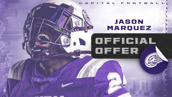 Jason Marquez (@jason_marquez19) on Twitter photo After a conversation with <a href="/Coachcalexander/">Charles Alexander</a> I am blessed to have received my 5th offer to play football at Capital University! <a href="/CapitalU_FB/">Capital University Football</a> <a href="/CoachFoos/">Brian Foos</a> <a href="/Nfisanick34/">Nick Fisanick</a> <a href="/PrepZoneCO/">PrepzoneCO</a> After a conversation with <a href="/Coachcalexander/">Charles Alexander</a> I am blessed to have received my 5th offer to play football at Capital University! <a href="/CapitalU_FB/">Capital University Football</a> <a href="/CoachFoos/">Brian Foos</a> <a href="/Nfisanick34/">Nick Fisanick</a> <a href="/PrepZoneCO/">PrepzoneCO</a>
